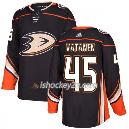 Mænd NHL Anaheim Ducks Trøje Sami Vatanen 45 Adidas 2017-2018 Sort Authentic